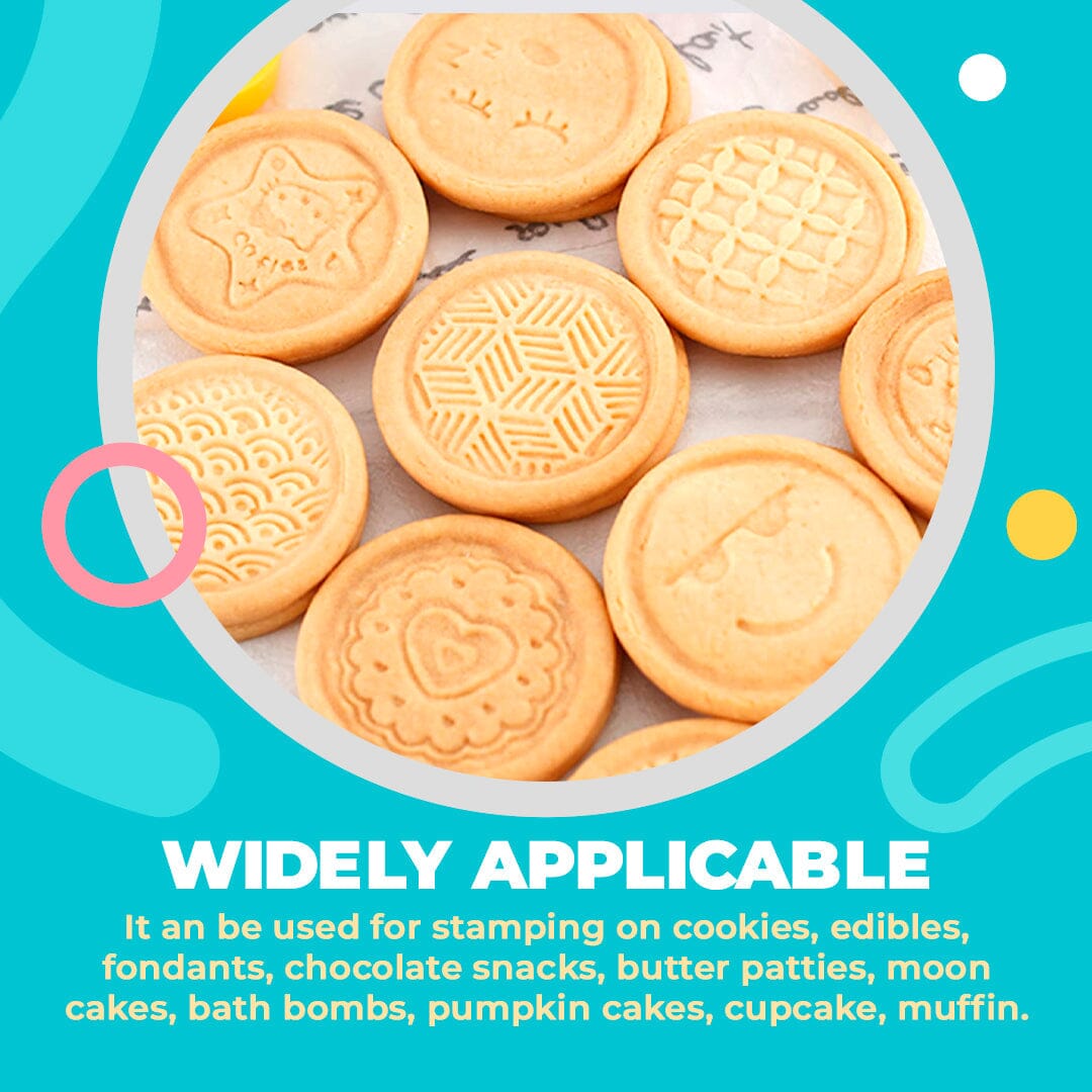 Non-Stick Cookie Stamp & Cutter (6 Styles Set)